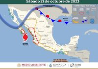 Emite Protección Civil Alerta Azul para 6 municipios de la entidad por aproximación del huracán “Norma”