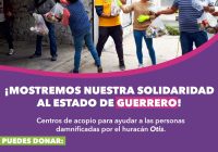 Habilita DIF Estatal centros de acopio en apoyo a las familias de Guerrero afectadas por el paso del Huracán Otis