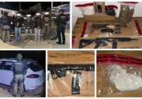 Detiene SSPE a cuatro por supuesta portación de armas y narcóticos en Carichí